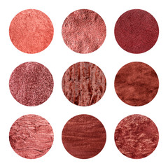 Red patterns collection