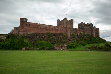 Bamburgh Castle England north sea
