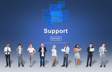 Support Community Aid Help Team Assistance Concept