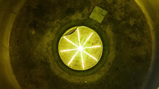 Zooming and spining beautiful hyperlapse of a roundabout