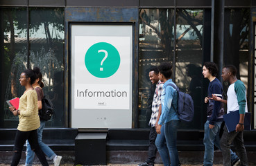 Obraz premium FAQ Customer Service Help Support Exclamation Graphic