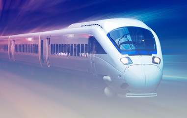 transportation concept : High speed train for business transportation