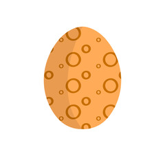 Isolated colored easter egg. Vector illustration design