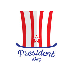 Isolated american hat. President day. Vector illustration design
