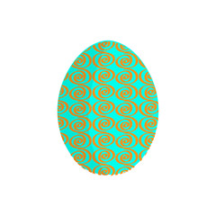 Isolated colored easter egg. Vector illustration design