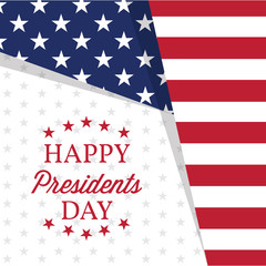 President day banner with text. Vector illustration design