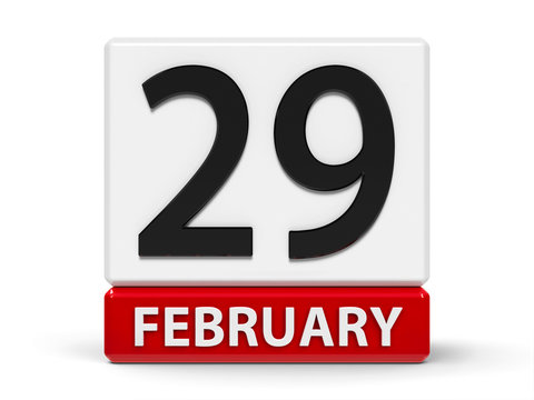 Cubes calendar 29th February