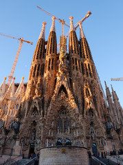 サグラダファミリア教会にて