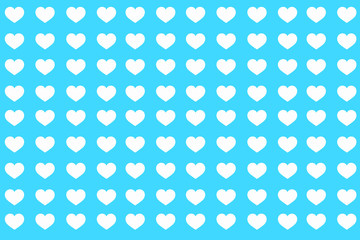 青いハートのバレンタイン背景