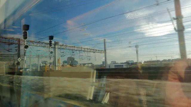 View of Madrid from the train window