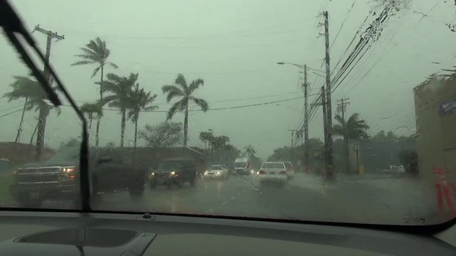 A rainstorm on Oahu is something amazing to experience