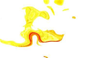 Creative abstract background, wallpaper, texture of digital painting. Work of Modern art: fresh juice