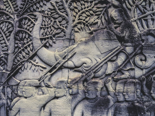 Khmer era carvings from Cambodia