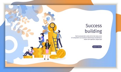 Team Build Finance Business Success Abstract