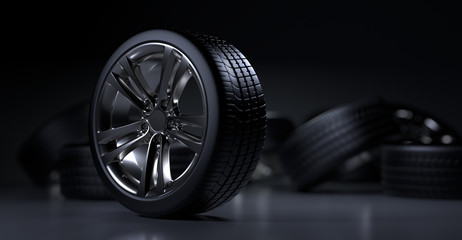 Alloy wheels tire auto cast