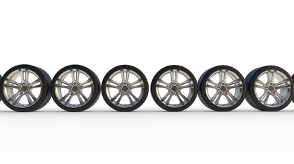 Fototapeta premium tire auto cast