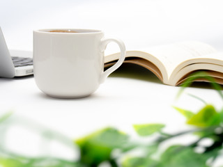 コーヒーを飲みながら読書