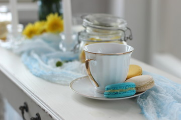 cup of tea with lemon