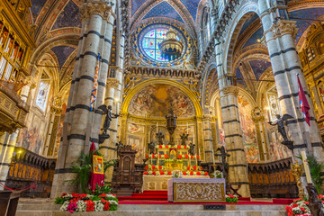 Cathedral of Siena, Italy, Europe - obrazy, fototapety, plakaty