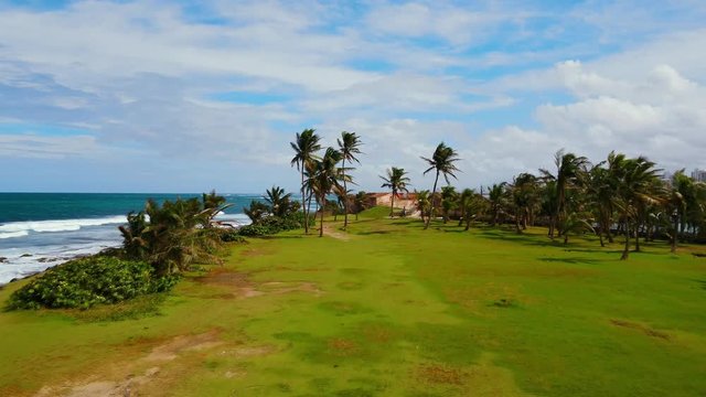 Condado Beach between old San Juan and Condado Puerto Rico post Hurricane Maria