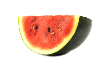 Fresh watermelon fruit From the garden isolate on white