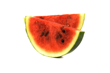 Fresh watermelon fruit From the garden isolate on white
