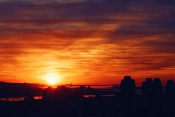Orange Scenic Sunset 