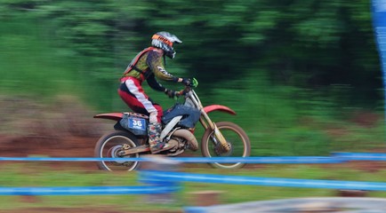 Fototapeta na wymiar motocross competition