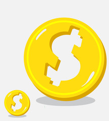 Coin Dollar Vector