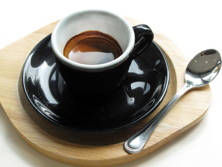 Black coffee in the morning 