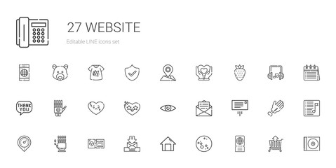 website icons set