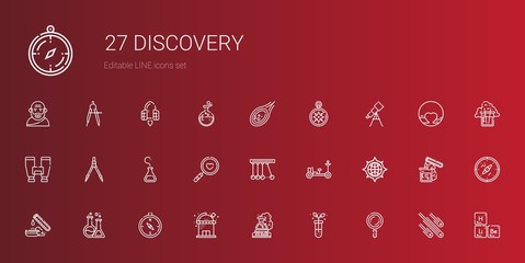 discovery icons set