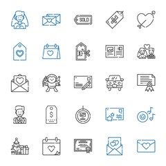 invitation icons set
