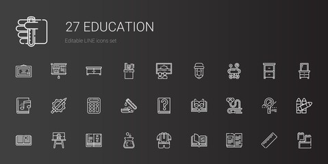 Fototapeta na wymiar education icons set