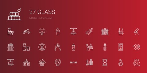 glass icons set