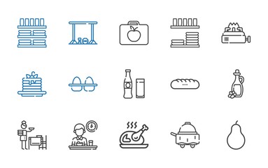 meal icons set