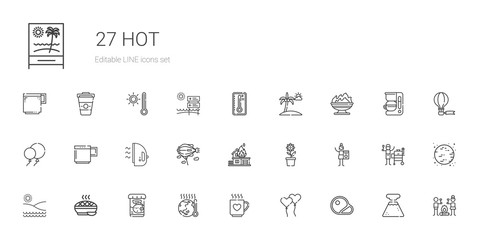 hot icons set
