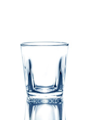 Glass of water on isolate background