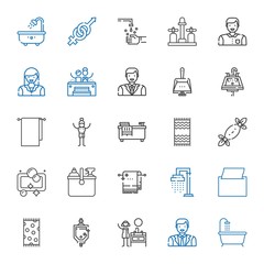 toilet icons set