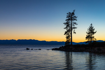 Fototapeta na wymiar Lake Tahoe Sunset