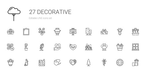 decorative icons set