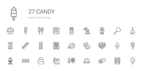 candy icons set
