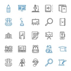 study icons set