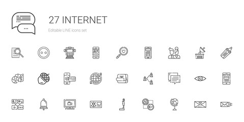 internet icons set