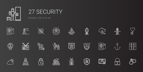 security icons set