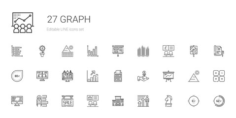 graph icons set