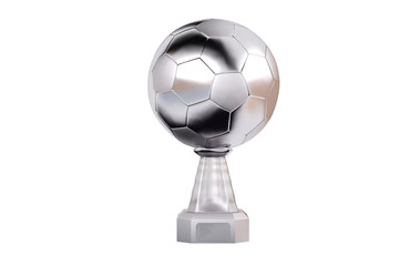 Front view of Football Silver Trophy