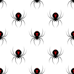 spider black widow, pattern in staggered order