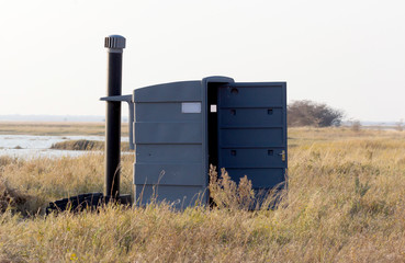 Outdoor toilet at a picnic spot
