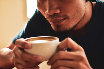 people are drinking coffee in coffee shop